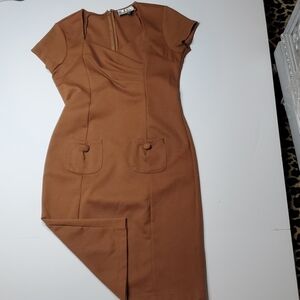 Vintage Mary McFadden Career Dress 10 cap sleeve